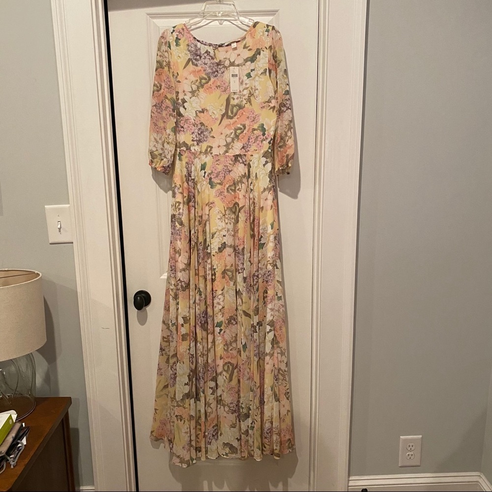 Yumi Kim Anthropologie floral maxi dress size S